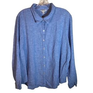 Orvis Soft Blue Button Down Shirt